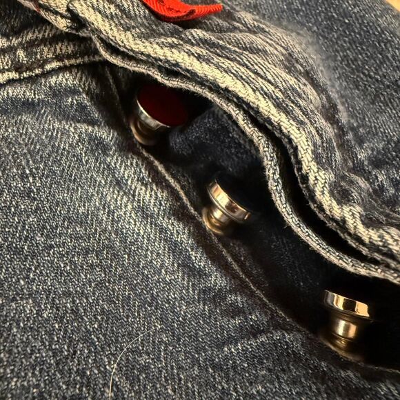 Kiton Men's Light Blue Acid Bleach Wash Designer Cotton Jeans - Picture 2 of 7